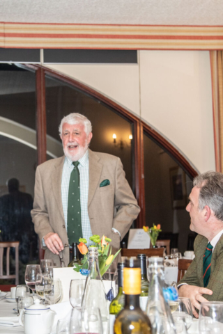 Stuart Bowden regales the audience