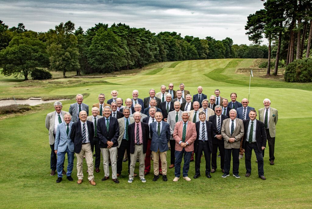 XLGS and Liphook Members outside the clubhouse to commemorate the 100th match between the clubs.