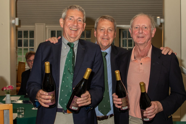 Morning runners-up Richard Freedman and Martin Fox